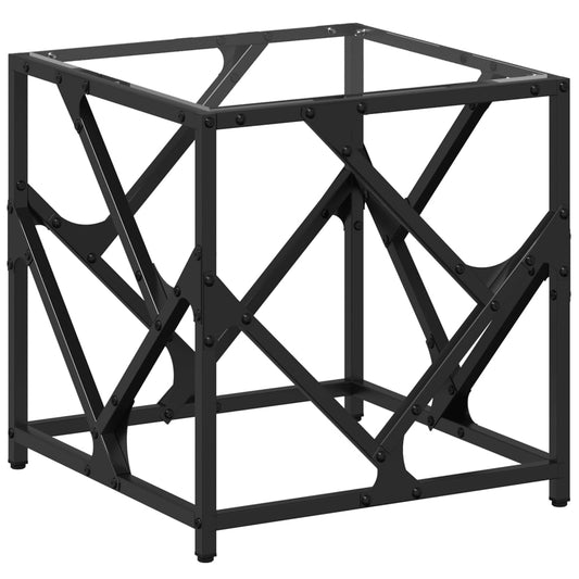 Coffee Table with Transparent Glass Top 40x40x41 cm Steel Coffee Table with Transparent Glass Top 40x40x41 cm Steel