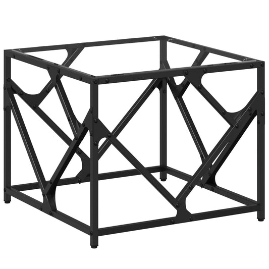 Coffee Table with Transparent Glass Top 50x50x41 cm Steel Coffee Table with Transparent Glass Top 50x50x41 cm Steel