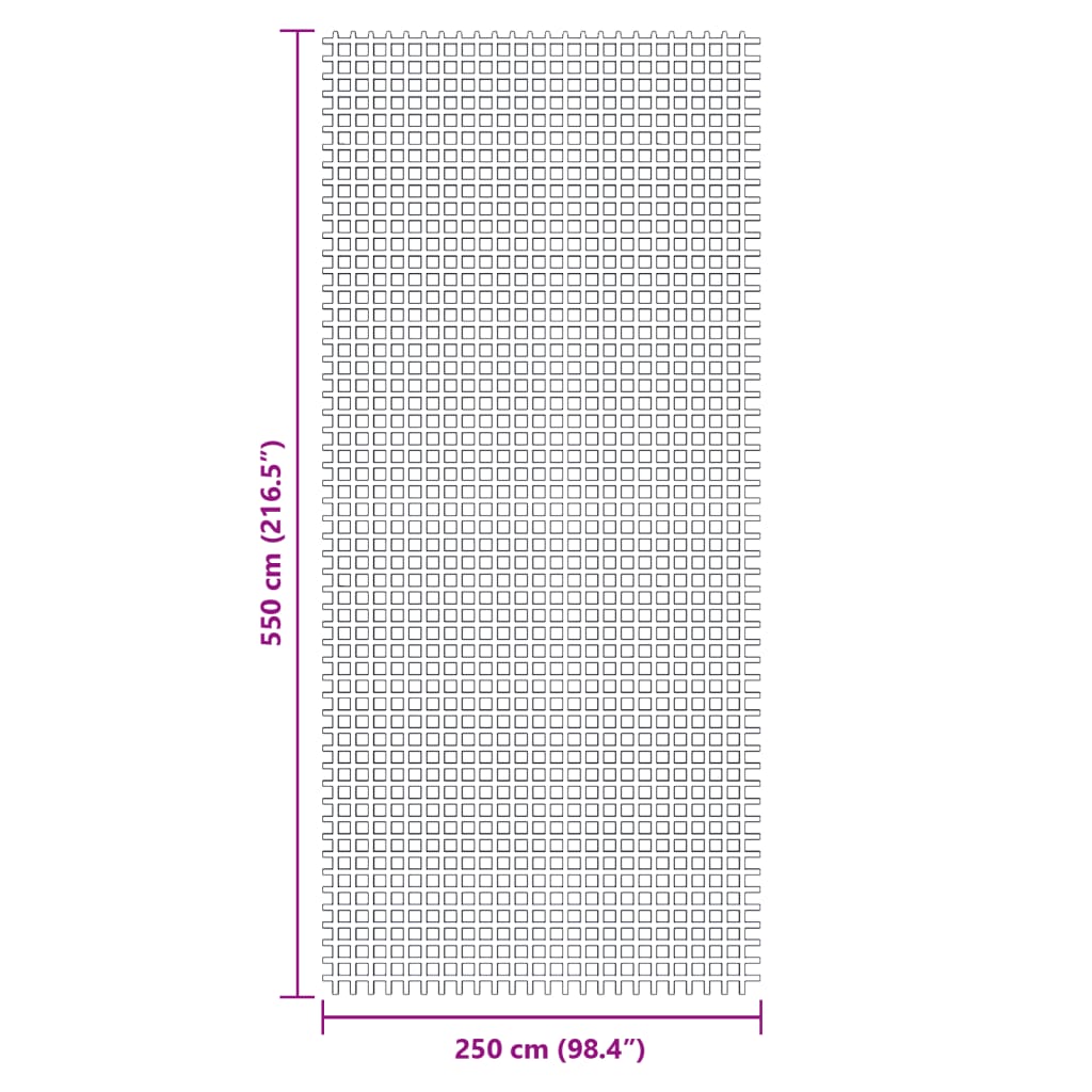 Tent Carpet Anthracite 5.5x2.5 m