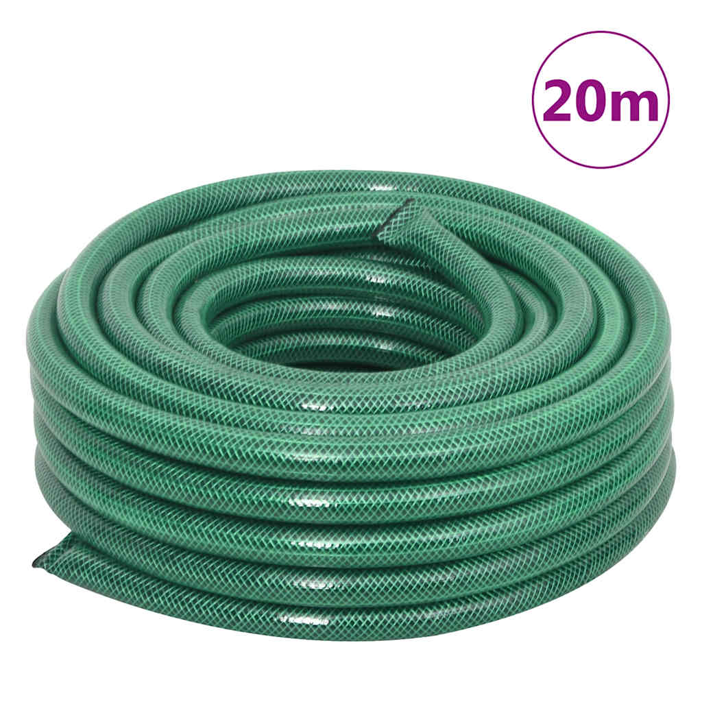 Free St&ing Green Hose Reel with Hose Fitting Set 0.75" 20 m