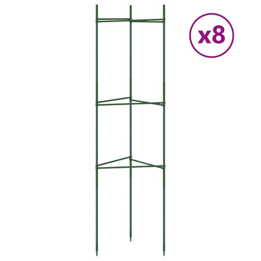Tomato Cages 8 pcs 116 cm Steel and PP Tomato Cages 8 pcs 116 cm Steel and PP