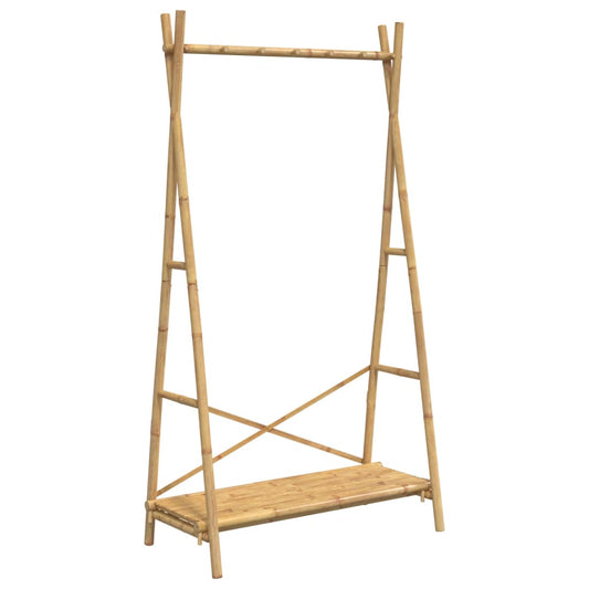 Clothes Rack with Shelf 102x50x190 cm Bamboo Clothes Rack with Shelf 102x50x190 cm Bamboo