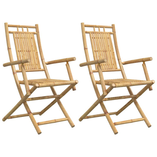 Folding Garden Chairs 2 pcs 53x66x99 cm Bamboo Folding Garden Chairs 2 pcs 53x66x99 cm Bamboo