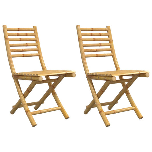 Folding Garden Chairs 2 pcs 43x54x88 cm Bamboo Folding Garden Chairs 2 pcs 43x54x88 cm Bamboo