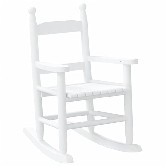 Rocking Chair for Children White Solid Wood Poplar Rocking Chair for Children White Solid Wood Poplar