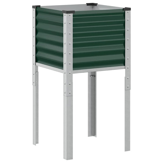 Garden Planter Green 45x45x88 cm Steel Garden Planter Green 45x45x88 cm Steel