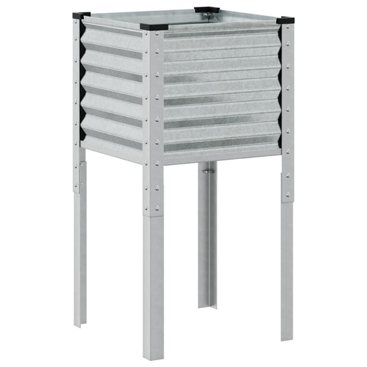 Garden Planter 45x45x88 cm Galvanised Steel Garden Planter 45x45x88 cm Galvanised Steel