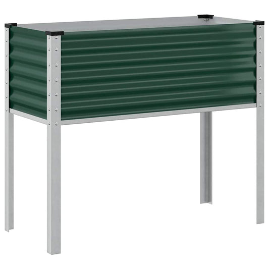 Garden Planter Green 100x45x90 cm Steel Garden Planter Green 100x45x90 cm Steel