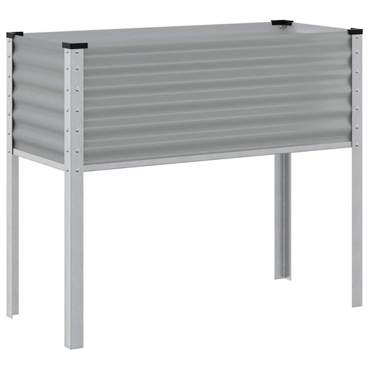Garden Planter Grey 100x45x90 cm Steel Garden Planter Grey 100x45x90 cm Steel