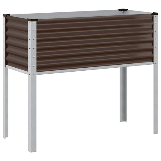 Garden Planter Brown 100x45x90 cm Steel Garden Planter Brown 100x45x90 cm Steel