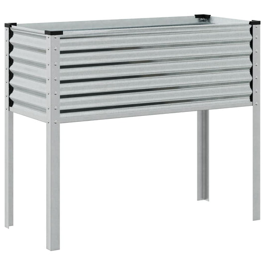 Garden Planter 100x45x90 cm Galvanised Steel Garden Planter 100x45x90 cm Galvanised Steel
