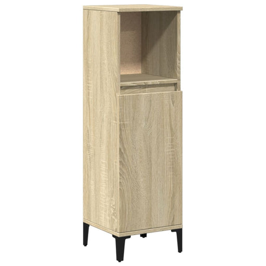 Bathroom Cabinet Sonoma Oak 30x30x100 cm Engineered Wood Bathroom Cabinet Sonoma Oak 30x30x100 cm Engineered Wood