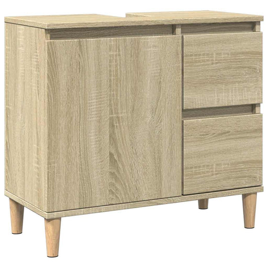 Bathroom Cabinet Sonoma Oak 65x33x60 cm Engineered Wood Bathroom Cabinet Sonoma Oak 65x33x60 cm Engineered Wood