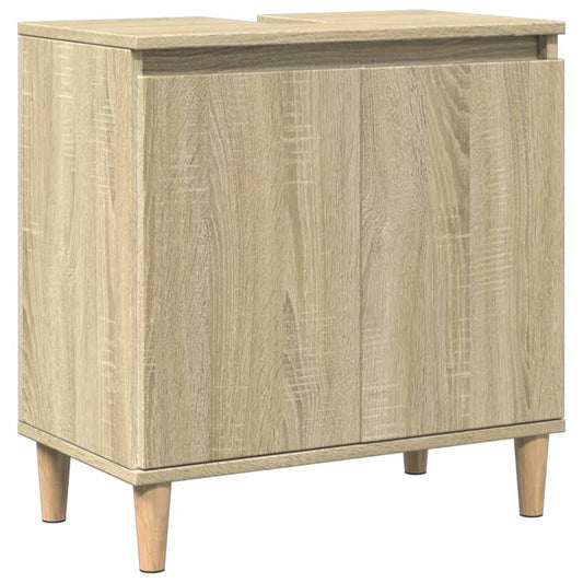 Sink Cabinet Sonoma Oak 58x33x60 cm Engineered Wood Sink Cabinet Sonoma Oak 58x33x60 cm Engineered Wood