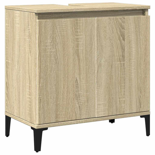 Sink Cabinet Sonoma Oak 58x33x60 cm Engineered Wood Sink Cabinet Sonoma Oak 58x33x60 cm Engineered Wood