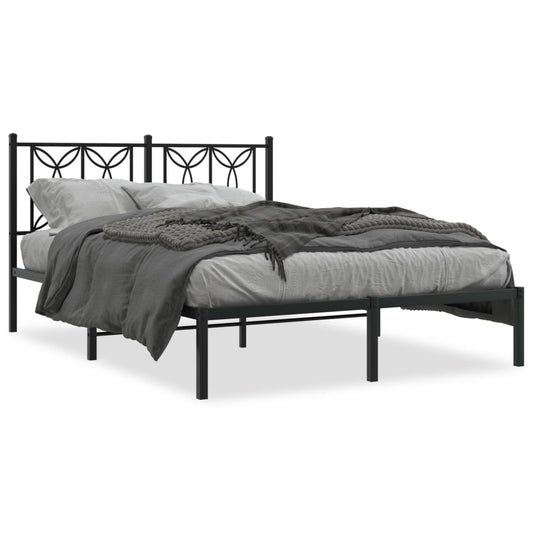 Bed Frame | Black | Steel | Double | Bed Frame | Rectangular | Modern Bed Frame | Black | Steel | Double | Bed Frame | Rectangular | Modern