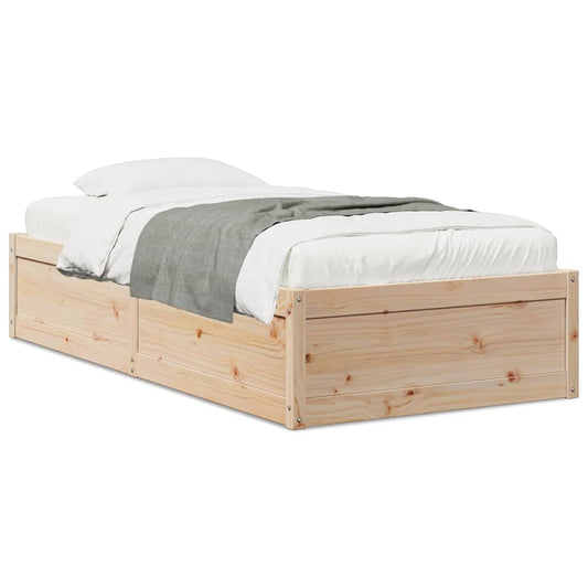 Bed Frame without Mattress 90x190 cm Single Solid Wood Pine Bed Frame without Mattress 90x190 cm Single Solid Wood Pine