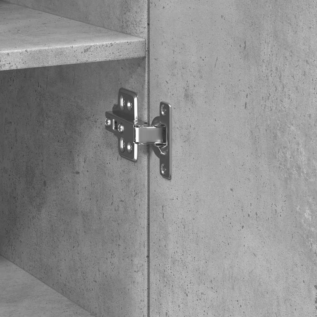 Slim Storage Cabinet Concrete Grey 30x42.5x225 cm