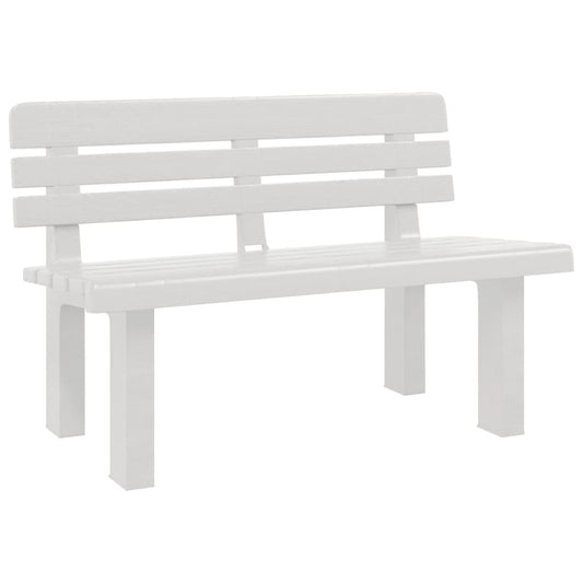 Garden Bench | White | Polypropylene | 2-seater | Durable | Garden Bench Garden Bench | White | Polypropylene | 2-seater | Durable | Garden Bench