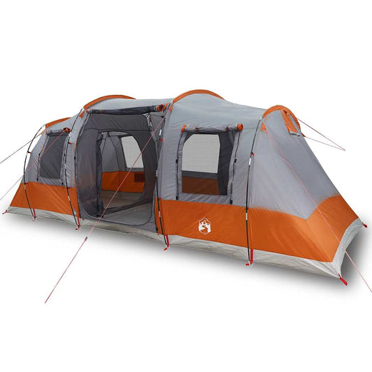 Camping Tent Tunnel 4-Person Grey and Orange Waterproof Camping Tent Tunnel 4-Person Grey and Orange Waterproof