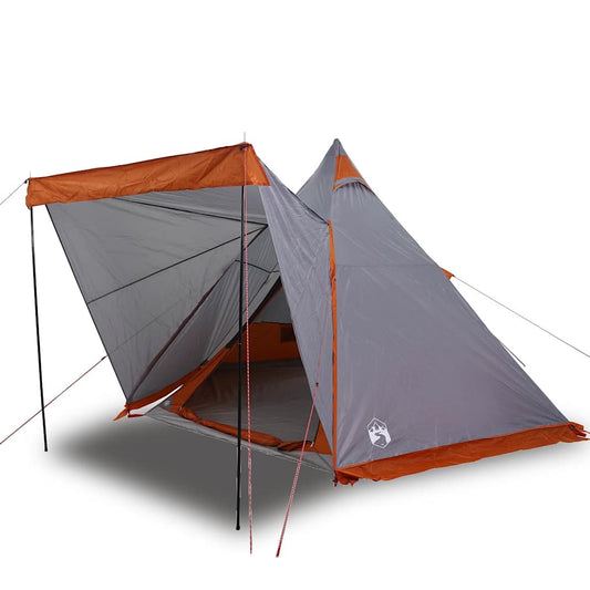 Family Tent Tipi 6-Person Grey and orange Waterproof Family Tent Tipi 6-Person Grey and orange Waterproof