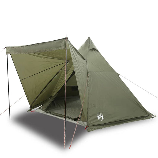 Family Tent Tipi 6-Person Olive Green Waterproof Family Tent Tipi 6-Person Olive Green Waterproof