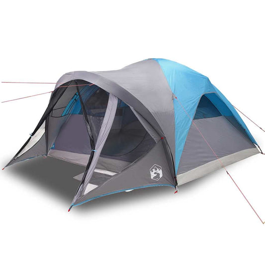 Family Tent Tunnel 6-Person Blue Waterproof Family Tent Tunnel 6-Person Blue Waterproof