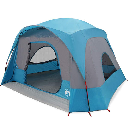 Family Tent Cabin 6-Person Blue Waterproof Family Tent Cabin 6-Person Blue Waterproof