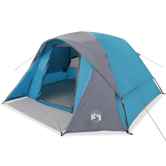 Family Tent Cabin 6-Person Blue Waterproof Family Tent Cabin 6-Person Blue Waterproof