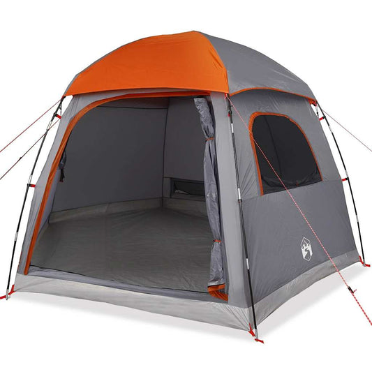 Family Tent Igloo 6-Person Grey and Orange Waterproof Family Tent Igloo 6-Person Grey and Orange Waterproof