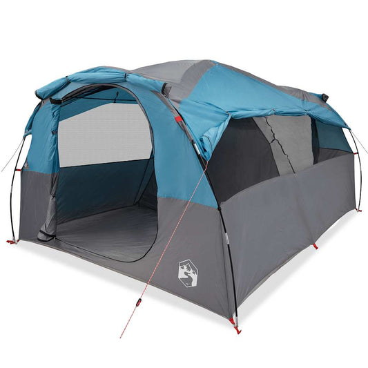 Family Tent Tunnel 6-Person Blue Water-resistant Family Tent Tunnel 6-Person Blue Water-resistant