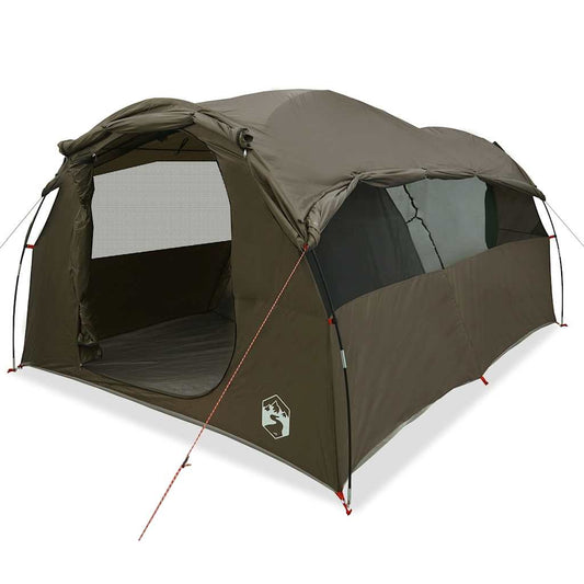 Family Tent Tunnel 6-Person Brown Water-resistant Family Tent Tunnel 6-Person Brown Water-resistant