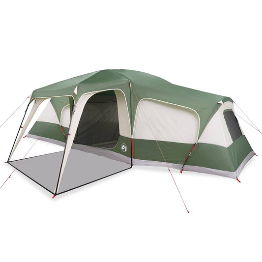 Family Tent with Porch Dome 9-Person Green Waterproof Family Tent with Porch Dome 9-Person Green Waterproof
