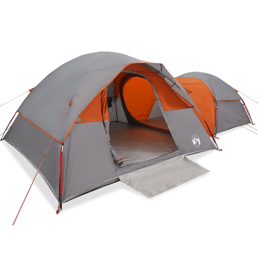 Camping Tent 5-Person Grey and Orange Waterproof Camping Tent 5-Person Grey and Orange Waterproof