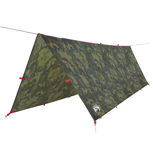 Camping Tarp Camouflage 406x306 cm Waterproof Camping Tarp Camouflage 406x306 cm Waterproof