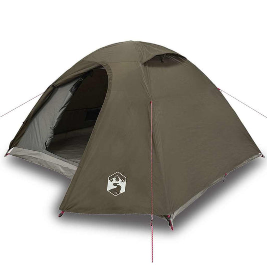 Camping Tent Dome 4-Person Brown Waterproof Camping Tent Dome 4-Person Brown Waterproof