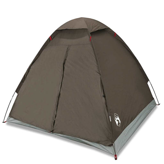 Camping Tent Dome 4-Person Brown Waterproof Camping Tent Dome 4-Person Brown Waterproof