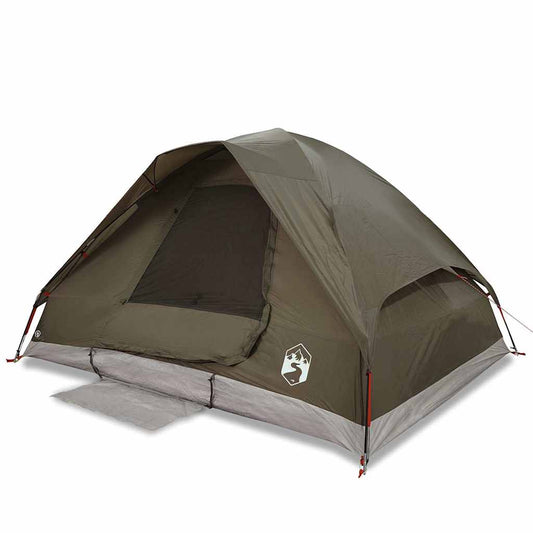 Family Tent Dome 6-Person Brown Waterproof Family Tent Dome 6-Person Brown Waterproof