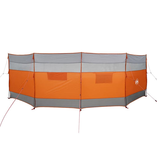 Camping Windbreak Grey and Orange 510x153 cm Waterproof Camping Windbreak Grey and Orange 510x153 cm Waterproof