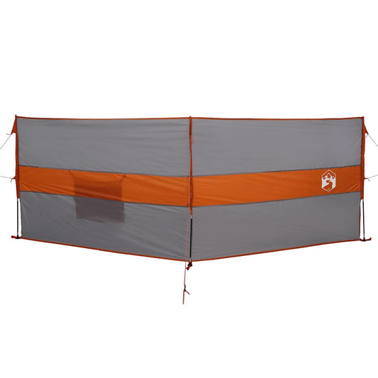 Camping Windbreak Grey and Orange 344x120 cm Waterproof Camping Windbreak Grey and Orange 344x120 cm Waterproof