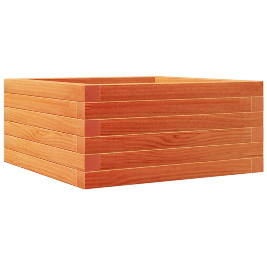 Garden Planter Wax Brown 50x50x23 cm Solid Wood Pine Garden Planter Wax Brown 50x50x23 cm Solid Wood Pine