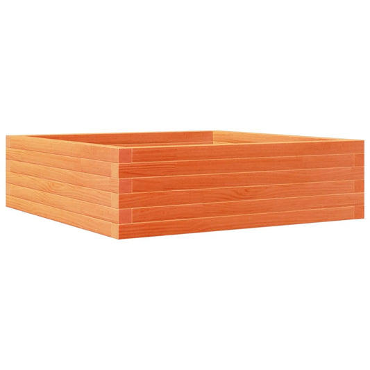 Garden Planter Wax Brown 80x80x23 cm Solid Wood Pine Garden Planter Wax Brown 80x80x23 cm Solid Wood Pine