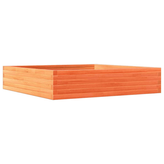 Garden Planter Wax Brown 110x110x23 cm Solid Wood Pine Garden Planter Wax Brown 110x110x23 cm Solid Wood Pine
