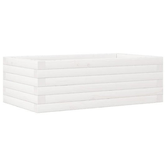 Garden Planter White 70x40x23 cm Solid Wood Pine Garden Planter White 70x40x23 cm Solid Wood Pine