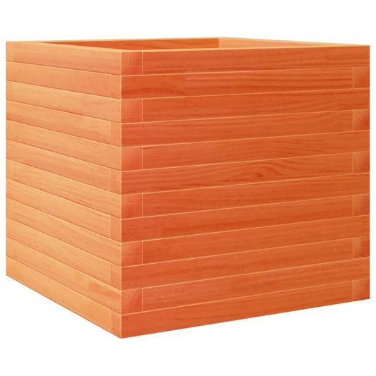 Garden Planter Wax Brown 50x50x45.5 cm Solid Wood Pine Garden Planter Wax Brown 50x50x45.5 cm Solid Wood Pine