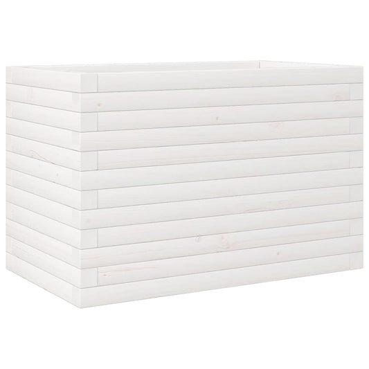Garden Planter White 70x40x45.5 cm Solid Wood Pine Garden Planter White 70x40x45.5 cm Solid Wood Pine
