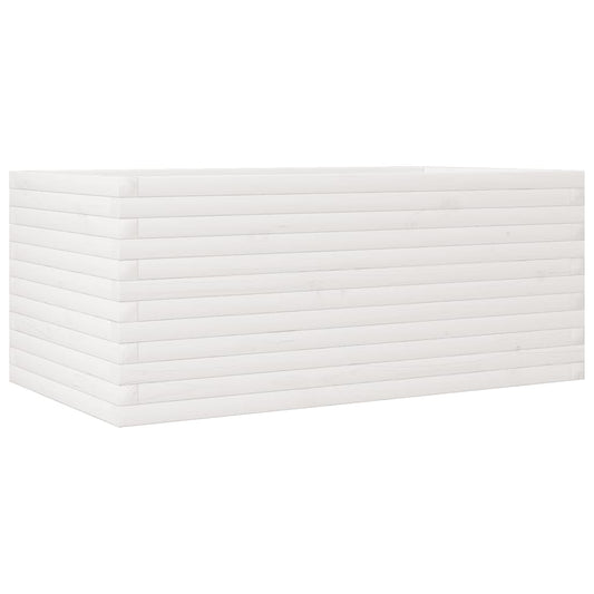 Garden Planter White 110x60x45.5 cm Solid Wood Pine Garden Planter White 110x60x45.5 cm Solid Wood Pine