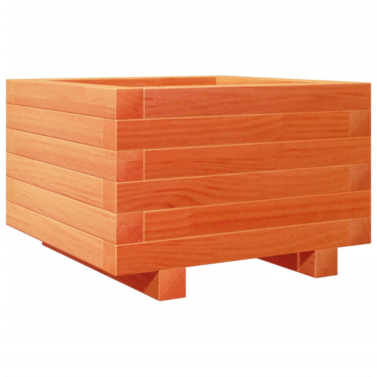 Garden Planter Wax Brown 40x40x26.5 cm Solid Wood Pine Garden Planter Wax Brown 40x40x26.5 cm Solid Wood Pine