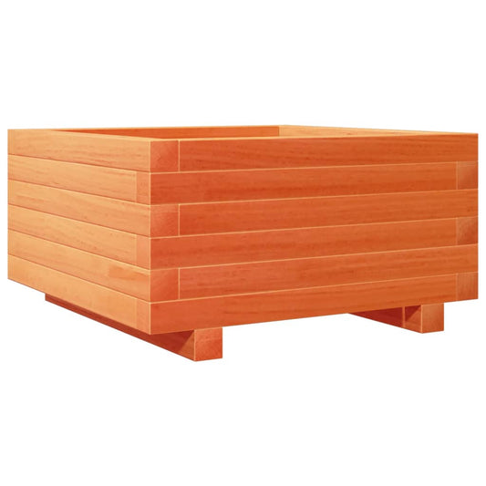 Garden Planter Wax Brown 50x50x26.5 cm Solid Wood Pine Garden Planter Wax Brown 50x50x26.5 cm Solid Wood Pine