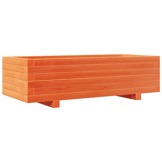 Garden Planter Wax Brown 90x40x26.5 cm Solid Wood Pine Garden Planter Wax Brown 90x40x26.5 cm Solid Wood Pine